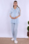 Cotton Maternity Pajama and Dressing Gown Set Effortt - Blue - 5