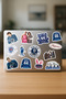 Off Campus Series Phone Laptop Bullet Journal Adhesive Foil Sticker Pack (24 Pcs) - 3