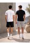 Men's Shorts, Black Shorts, Gray Shorts, 2 Thread Count, Plus Size, Sports Shorts, Oversize, Lace-Up, Casual Shorts - 2