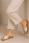 Vzyn 4502 Lightweight Soft Sole Comfort Gel Buckle Women's Slippers - 4