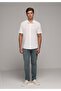 Slim Fit Men's Green Cast Denim Jean Trousers - 3