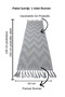 Zigzag Patterned Tasseled Tablecloth Decorative Living Room and Kitchen Table Runner - 2