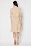 Belted Ornate Buttoned Midi Dress - 5