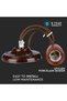 Brown Porcelain Ceiling Pendant Light, E27 Socket - 7