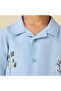 Camp Collar Short Sleeve Shirt and Shorts Set with Embroidery - 6