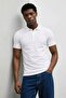 Men's Premium Short Sleeve Stylish White Polo Collar T-Shirt - 3