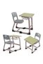 Classroom Furniture School Sets Student Desk and Chair University Reading Table Chairs for Education Single Wooden PP Plastic gray - 5