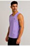 Men's Soft Purple Strappy Athlete T-Shirt-D235 - 2