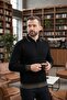 Men's Non-Pilling Regular Fit Classic Polo Collar Knit Sweater - 4