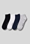 Men's 4-Pack Cotton Bootie Socks