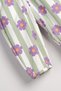 Poplin Fabric Girls' Loose-Fit Balloon Pants 100% Cotton (Purple Floral) - 3