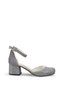 Platinum Glitter Girls' Heeled Shoes Evening Dress Wedding Graduation Show Shoes - 4