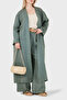 100% Linen Kimono with Lace and Embroidery Detail Kimono 7183543 - 3