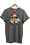 Cool Cats Summer Club Unisex Cat Printed Summer Themed Regular Fit Crew Neck T-Shirt