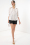 Women's Foil Patterned Shirt 1340 - Gold - 2
