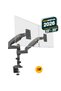 North Bayou H180 Dual Arm Shock Absorber Monitor Stand (22"-32" / Arm Head 12 kg) - 360 °   Movable Professional Heavy-Duty Table Hanger