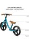 SPACE2 Balance Bike, Learning Wheel, Children's Balance Bike, Height-Adjustable Saddle, 12 Inch Wheels, Metal, from 2 Years, Modern Design - 6