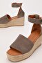 Women's Mink Suede Genuine Leather Size 36-41 Wedge Heel Daily Espadrilles - 3