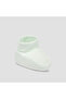Booties with Lace Panel, Slip-On - 2