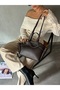 Women's Double Handle Zippered Mini Tote Bag - 4