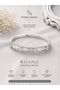 Funda Ayhan Jewelry Silver Color Zircon Stone Handcuff Bracelet - 2