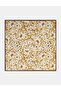 Mini Floral Pattern Viscose Scarf Coffee-Cream