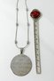 Silver Color Ayetel Kürsi & Nazar Verse Written Prayer Necklace with Dorika Chain Stainless Steel - 4