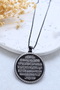 Black Color Ayetel Kürsi & Felak-Nas-İhlas Written Prayer Necklace with Accordion Chain Stainless Steel - 3