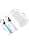 Toddler Utensils, 2 Set Stainless Steel Baby Fork and Spoon Silverware Set with Travel Cases - 2