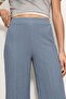 Comfortable Fit High Waist Wide-Leg Viscose Mix Women's Trousers - 6