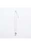 Stainless Steel Initial Necklace Chunky Bubble Pendant Trendy Jewelry Gift for Women&Girls Letter P Silver