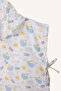 Hooded V-Neck Linen Look Printed Poncho for Boys G7183A826Sm - 2