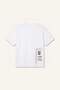 100% Cotton Oversized Crew Neck Embroidery Print Short Sleeve Ecru T-Shirt I2787Ax26Hs - 7