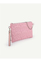 Women's Star Embroidered Chain Strap Portfolio & Clutch Bag - 3