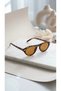 Sole Women's Men's Unisex Cat Eye Sunglasses, Uv Protection, Retro Vintage Design, Stylish Premium Glasses with Gold Detail - 4