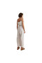 Women's Linen Jumpsuit – Chic & Effortless, Bone - 4