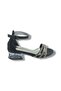 Dilan 860-26 Stripe Stone Glittery 3-Stripes Short Transparent Heel Girls' Sandals - 2
