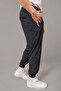 Men's Baggy Style Parachute Fabric Sweatpants with Zippered Pockets and Elastic Cuffs - 4