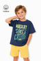 Crocodile Printed Casual Short Sleeve Summer Boy's T-Shirt
