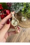 Round Design Stone Model Gold Women's Wristwatch - 8