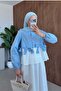 Ribbon Skirt Set Baby Blue - 3