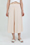 Liva Elastic Waist Draped Wide Cut Skirt Trousers Tns-4404 - 6
