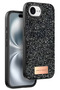 Onegif iPhone 16E Compatible Bright Glitter Cover - Black
