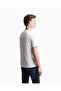 Men's Breathable Cotton Jersey Fabric Patterned Short Sleeve White T-Shirt - 4