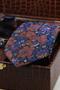 Brown Men's Gift Box - Tie with Handkerchief, Cufflinks, Tie Clip Kmk205 - 3