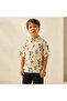 Short Sleeves Shirt with Floral Print