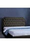 ANDROMEDA HEADBOARD CHANEL LIGHT BROWN L-200 : H-125 CM