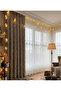 Eylülzade Gold Detail 1/3 Pleated Tulle Curtain Apm