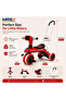 MRSX Kids Ride On Tricycle with Push Handle & LED Light - 3