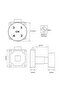 ZD007 قفل إلكتروني للأدراج والخزائن - قفل رقمي ذكي 22 مم مع لوحة لمس USB - 2